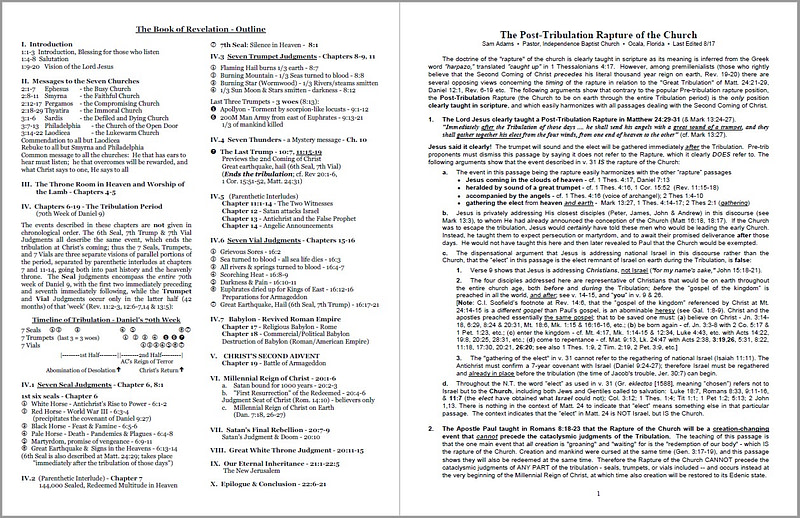 Post Tribulation Rapture of the Church